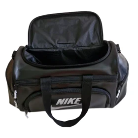 ساک جاکفشی دار نایکی چرم مشکی NIKE99039