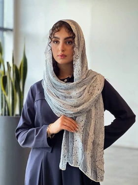 شال بهاره ونداک (آبی جین)