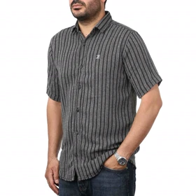 پیراهن آستین کوتاه کنفی مردانه مدل 6111103