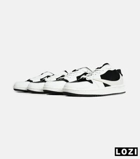 کفش کتانی مردانه سفید مشکی NIKE travis scott مدل 7030