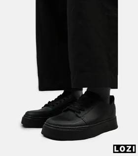 کفش کژوال مردانه چرمی مشکی ZARA