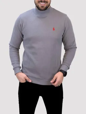 پلیور یقه 5 سانت polo طوسی فیلی