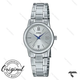 ساعت کاسیو زنانه LTP-V002D-7B3 تمام سیلور Casio-10306-L