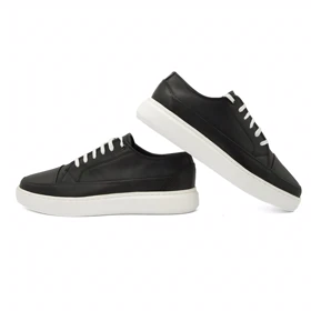 کفش ونس چرم طبیعی مردانه استار مدل Flat shoes - 0150
