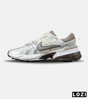 کفش کتانی مردانه و زنانه سفید طوسی قهوه ای Nike cushlon مدل 6273