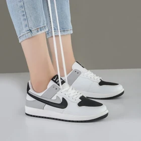 کفش و کتانی زنانه مدل دو نایک رنگ سفید مشکی مدل نایک NIKE
