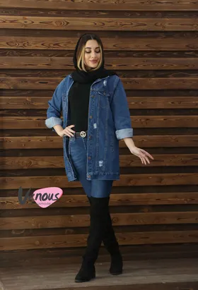 کت جین آبی وسط defacto