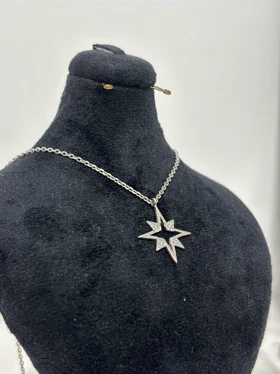 گردنبند نقره زنانه ستاره قطبی 973