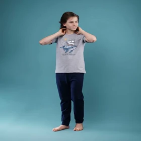 تیشرت شلوار جانا طرح Whale