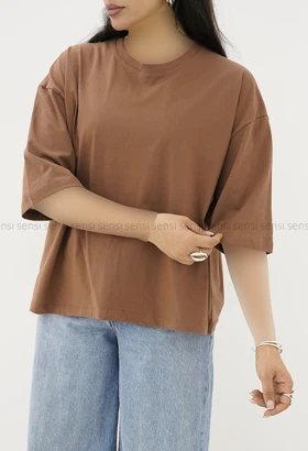تیشرت باکسی ساه رنگی کد1006198