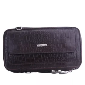 کیف دستی مردانه چرم چرمسال کد 91 (قهوه ای تیره)