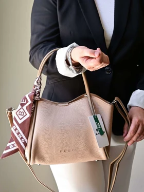 کیف دستی/دوشی زنانه بنو مدل شبنم کد BENO 5049 (نسکافه ای روشن)