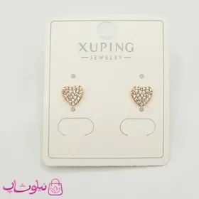 گوشواره میخی ژوپینگ قلبی کوچک