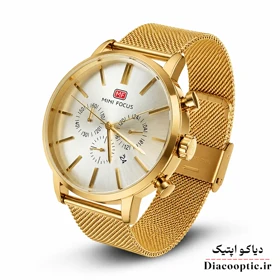 ساعت مچی مردانه اورجینال موتور ژاپن برند مینی فوکوس سه موتور مدل Mf0023G.05 بند حصیری
