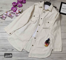مانتو کتان دوجیب کد 50206