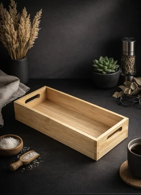 جا قاشقی چوبی بامبو