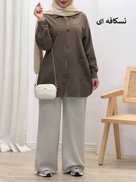 3379-مانتو کتان مرداس