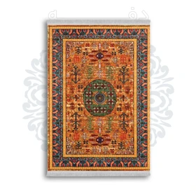 *جدید* فرشینه از جنس پارچه شانل مخمل ترک طرح فانتزی برند دفه کد 1845