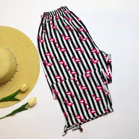 شلوار برمودا بندی کد 660