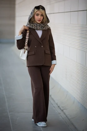 پالتو فوتر آستردار مچ راه راه