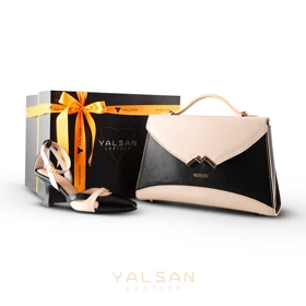 ست کیف و کفش زنانه چرم یلسان مدل آلندا کد 943-AZALIYA-GN