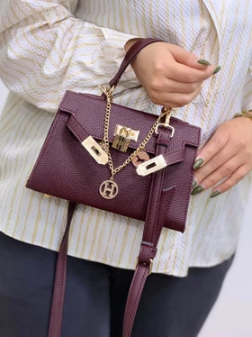 کیف دخترانه مینی هرمس زنجیردار kelly (چری)