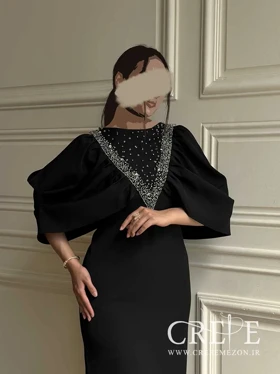 پیراهن سنگدوزی مثلثی