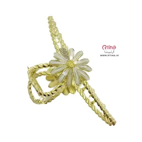 کلیپس گل‌دار مجلسی طرح جدید بابونه/ 11CM