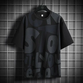 تیشرت طرح دار لش باکسی