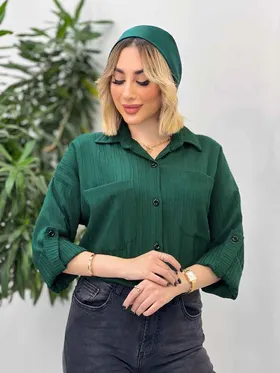 شومیز کراش دو جیب
