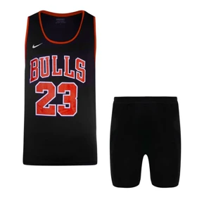 ست رکابی و شلوارک ورزشی شیکاگو بولز مدل PY-BULLS 23 مشکی