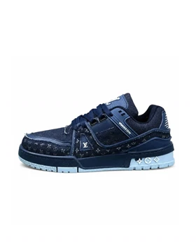 کفش کتانی ست زنانه و مردانه لوی ویتون سرمه (کیفیت درحد مستر) Vans Louis Vuitton