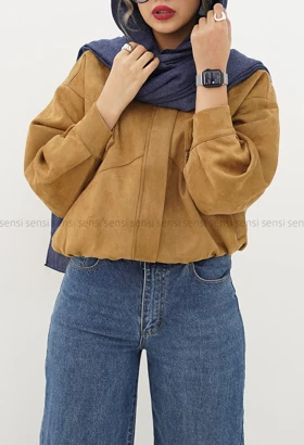 بامبر جلو زیپ جیر پیله کد1004657