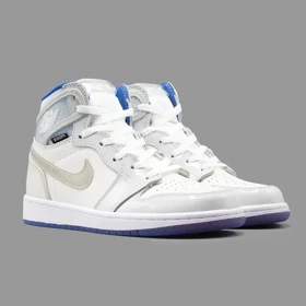 نایکی جردن 1 زوم سفید آبی ساق‌دار Nike Air Jordan 1 Retro High Zoom White Racer Blue