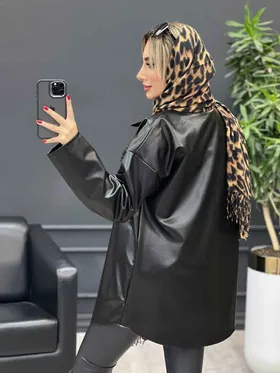 شکت چرم دو جیب پاکتی