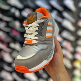 کفش روزمره مردانه آدیداس زدایکس 8000 ZX طوسی نارنجی کیفیت بمب