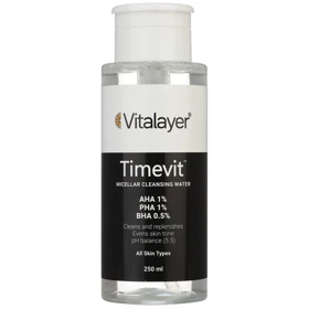 میسلار واتر ویتالیر مدل Timevit مناسب انواع پوست حجم 250 میلی‌لیتر