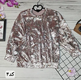 بلوز مخمل فویلی کد 40141 (کد 4)