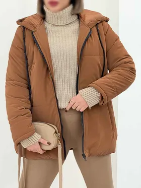 کاپشن کلاهدار کژال