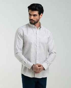 ام کی کالکشن پیراهن آستین بلند mk-2873-gray
