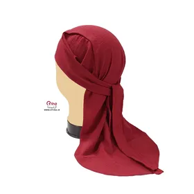 سربند پارچه ای ساده/ دورگ زرشکی