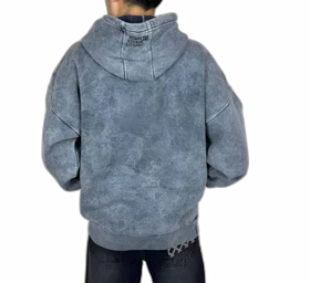 هودی سنگشور مردانه آبی کبالت با قواره باکسی