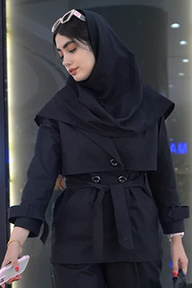 ترنج کت زنانه ریچ کت مشکی کد(7118)