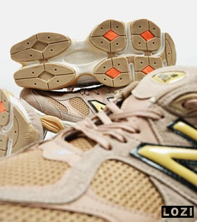 کفش کتانی مردانه کرم قهوه ای NEW BALANCE 9060