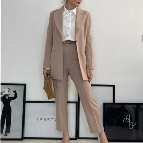 کت شلوار زنانه کرپ رها (Raha) کد 99728