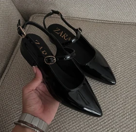 کفش مری جین پاشنه‌دار مدل پارمیس