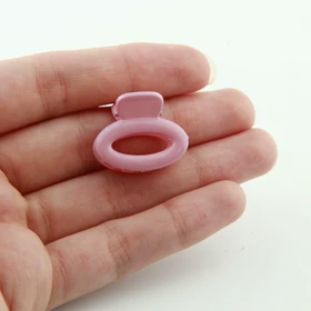 کلیپس دخترانه بیضی (صورتی)