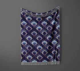 شال مبل ریش دار sofa shawl 64