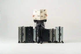 ست چمدان مدل Rose Merry RL-318-3S_D.Grey