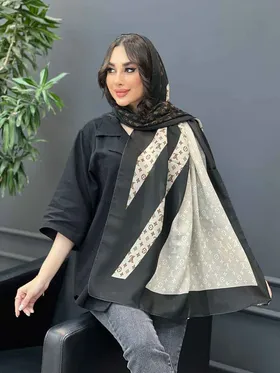 شال حریر نخ طرح LY